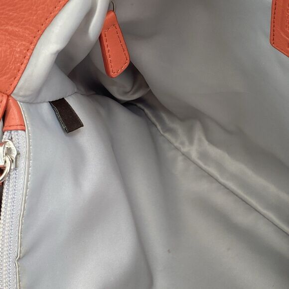 Coach Ashley Carryall Satchel F15513 Salmon/Coral Shoulder Bag - Picture 15 of 16